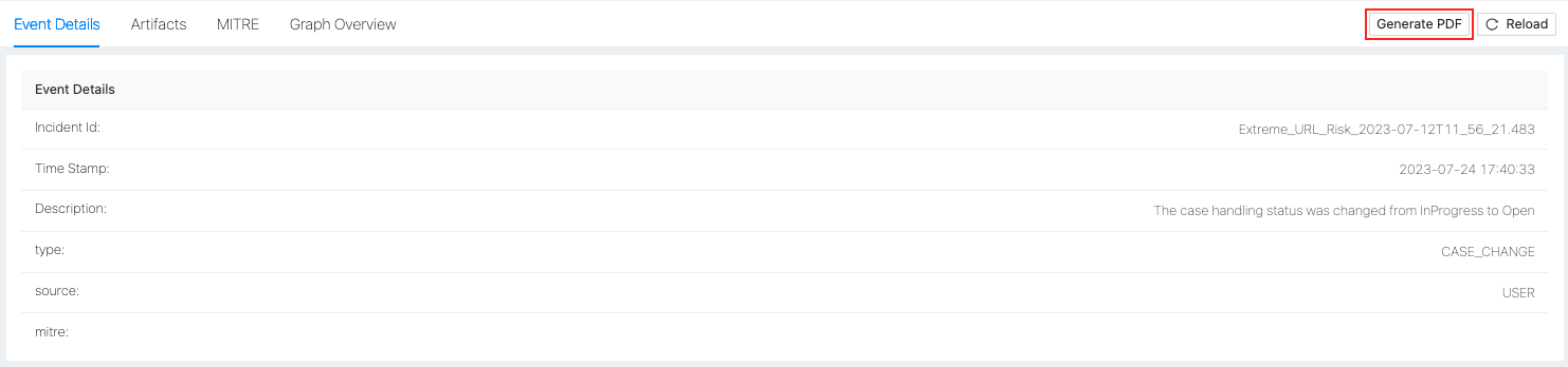 PDF Click PDF at the top right to get a hard copy of case details